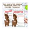 25 invitaciones de fiesta de cumpleaños para pony