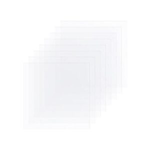 25 hojas de plantilla en blanco transparente de 4 mil de_1