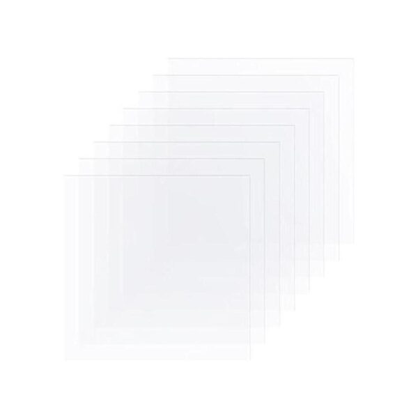 25 hojas de plantilla en blanco transparente de 4 mil de_1
