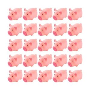 25 piezas de mini cerdos de goma a granel baño de bebé_1