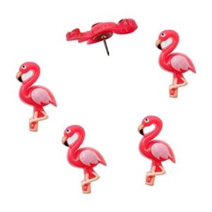 25 piezas de pasadores de flamenco rosa lindo chincheta