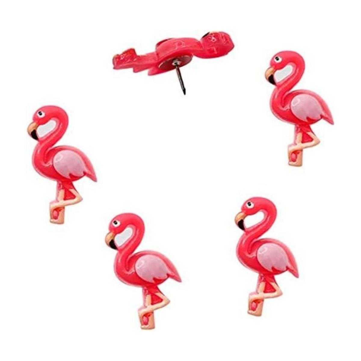 25 piezas de pasadores de flamenco rosa lindo chincheta