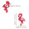 25 piezas de pasadores de flamenco rosa lindo chincheta