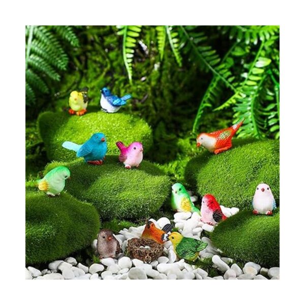25 piezas de figuras de pájaros en miniatura figuras de