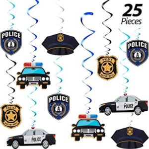 25 piezas de remolinos colgantes para fiestas de policía_1