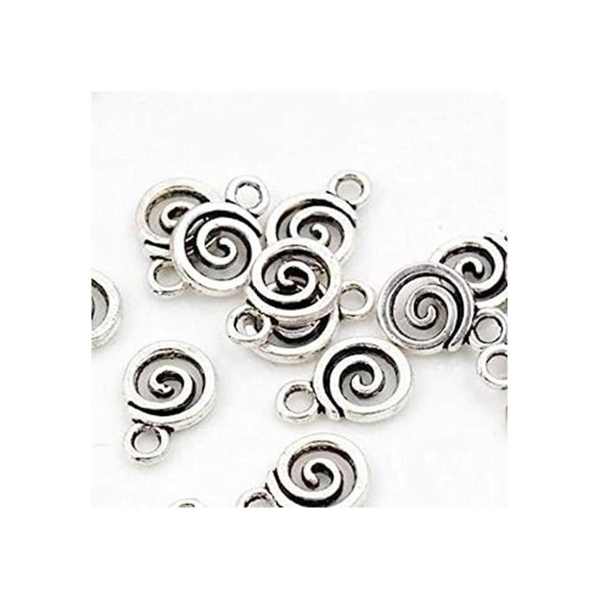 25 redondo de plata Swirl encanto 11 x 8.7 yard ns785