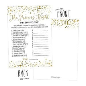 25 puntos dorados Price Is Right Baby Shower juegos_3