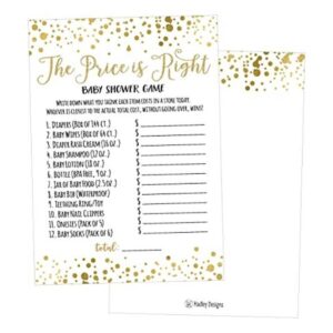 25 puntos dorados Price Is Right Baby Shower juegos_1