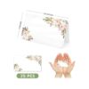 25 tarjetas de mesa de campaña de peonía rosa floral para_3