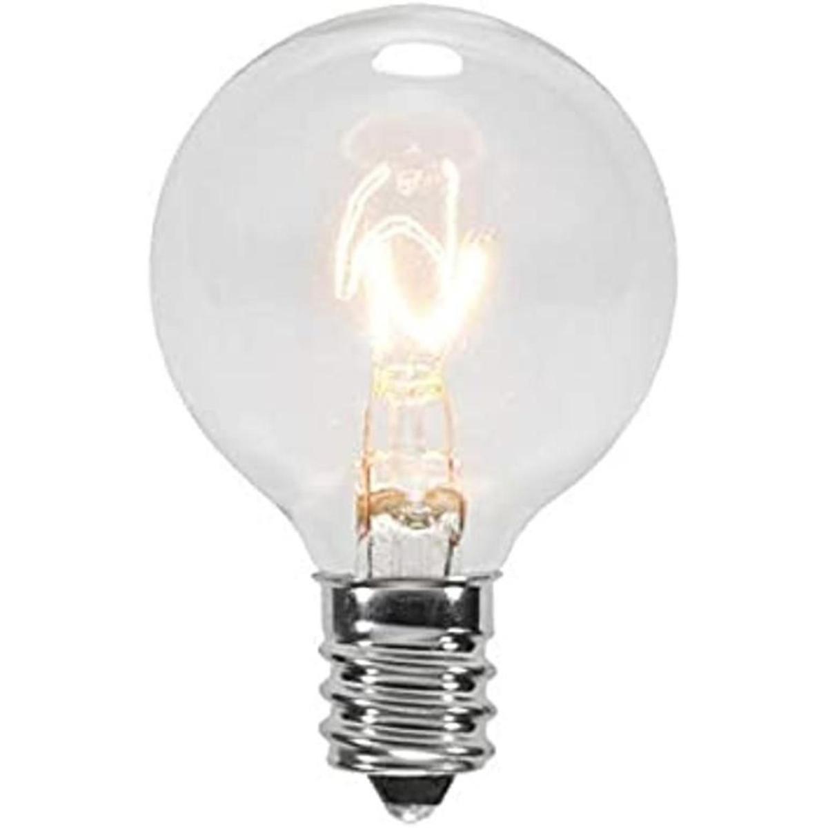 25 unidades Clear G40 Globe focos para luces de Patio