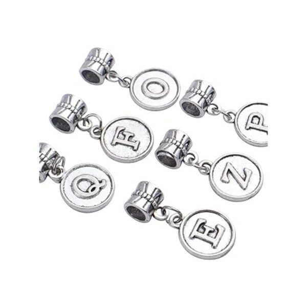26 colgantes con letras del alfabeto A Z colgantes con