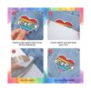 26 piezas de apliques termoadhesivos hippie retro parches