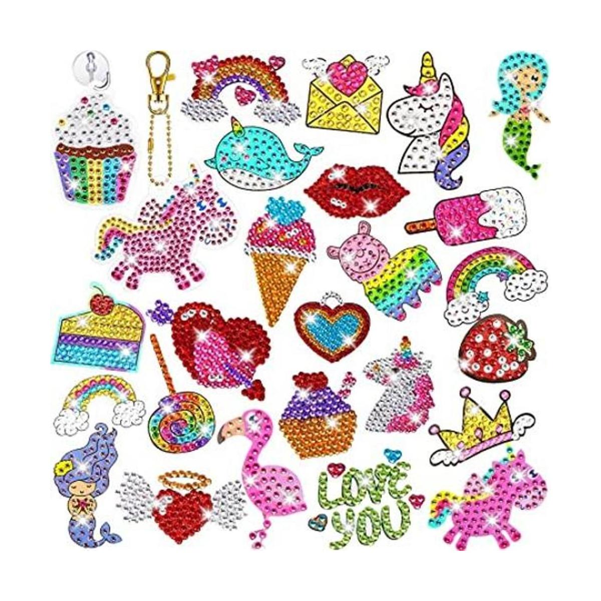 26 piezas de joyas de diamantes para niños lindas