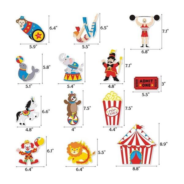 26 piezas de recortes de carnaval suministros de fiesta
