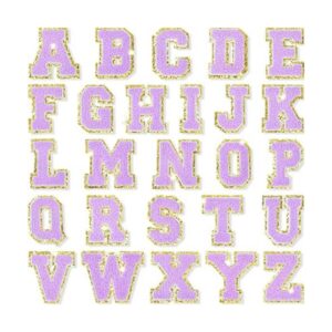 26 parches de brillantina para planchar con letras de_1