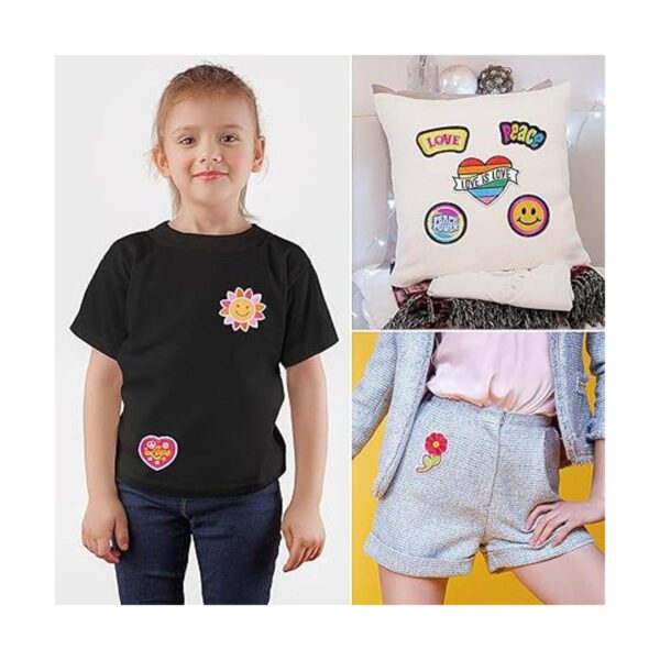 26 piezas de apliques termoadhesivos hippie retro parches