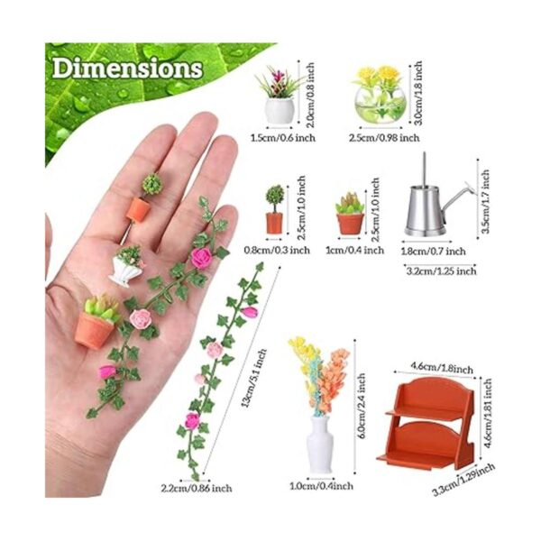 26 piezas de plantas de casa de muñecas planta de bonsái_2