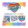 26 piezas de apliques termoadhesivos hippie retro parches