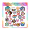 26 piezas de apliques termoadhesivos hippie retro parches