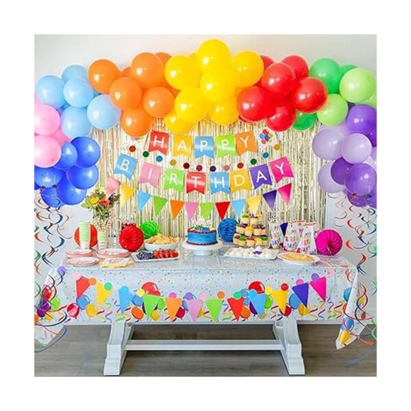 275 piezas coloridas decoraciones de fiesta de cumpleaños_2