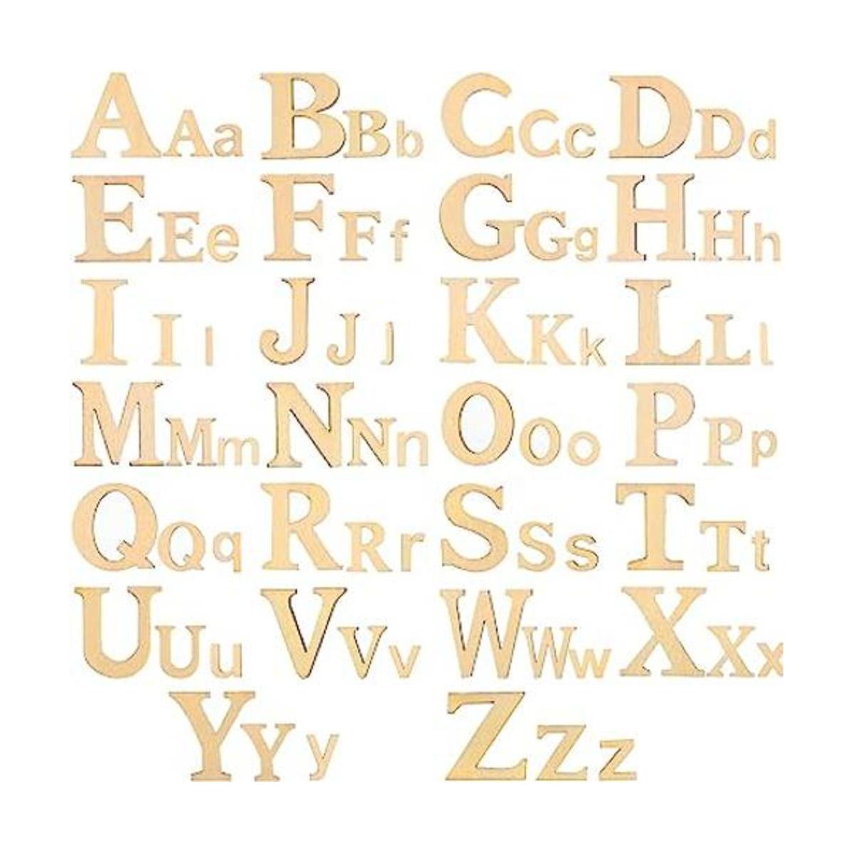 260 letras de madera de 1 pulgada y 2 pulgadas letras del