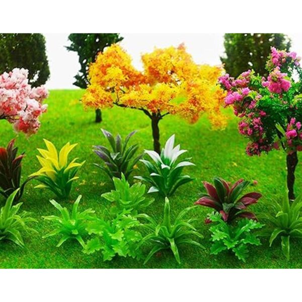 28 piezas de adornos de plantas de jardín en miniatura