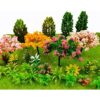 28 piezas de adornos de plantas de jardín en miniatura