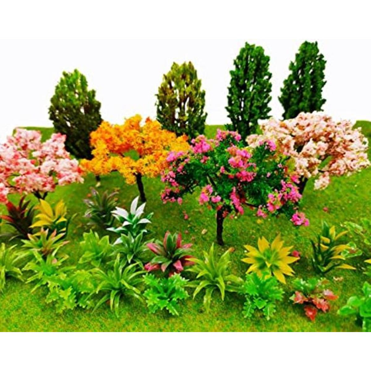 28 piezas de adornos de plantas de jardín en miniatura