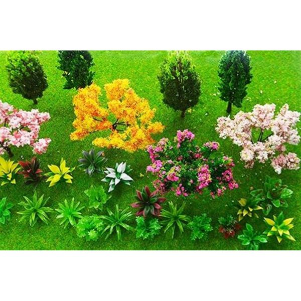 28 piezas de adornos de plantas de jardín en miniatura