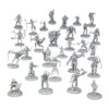 28 mini figuras de fantasía pintables todos los diseños_1