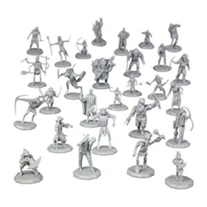 28 mini figuras de fantasía pintables todos los diseños_1
