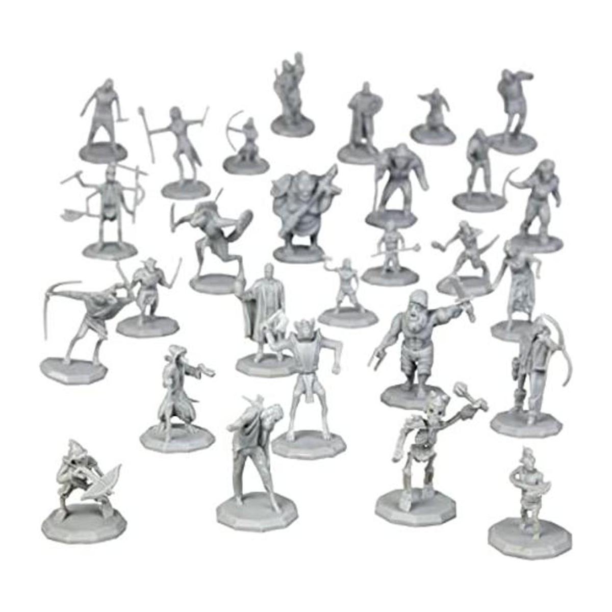 28 mini figuras de fantasía pintables todos los diseños