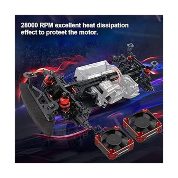 2Pack RC coche motor ventilador de refrigeración disipador