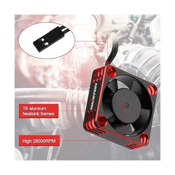 2Pack RC coche motor ventilador de refrigeración disipador
