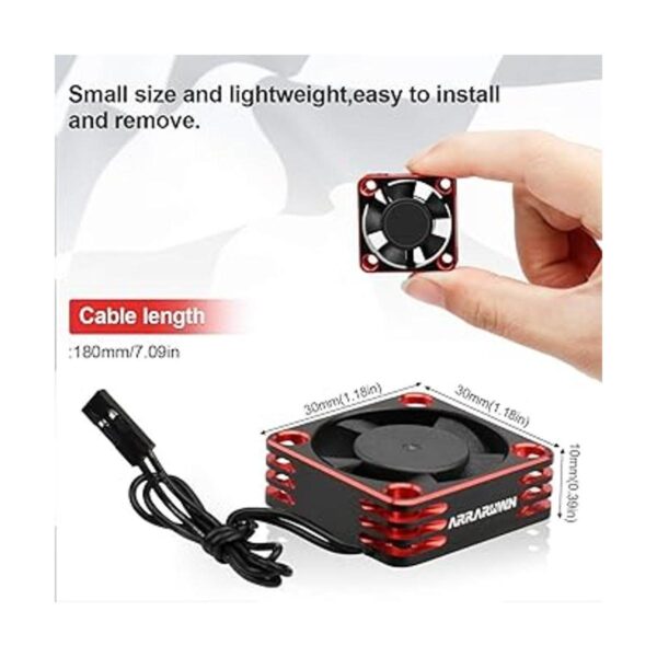 2Pack RC coche motor ventilador de refrigeración disipador