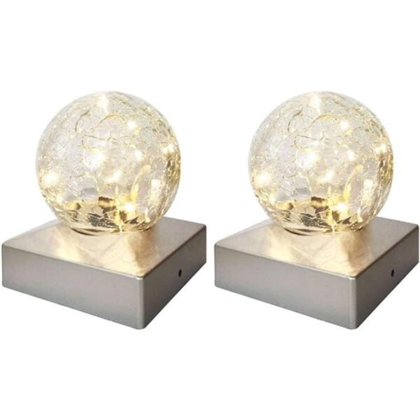 2PK Solar Post Cap Lights Waterproof Outdoor Cap Lights_2