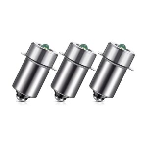 3 bombillas LED de repuesto de 3 a 6 V de 3 W CC3 V