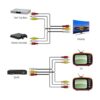 3 RCA hembra a 6 RCA macho de audio divisor de vídeo Cable_2