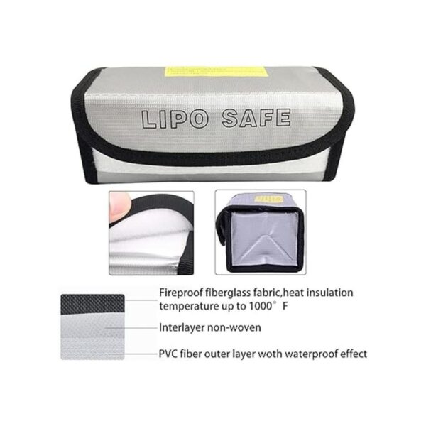 3 bolsas de 7.283 x 2.953 x 2.362 in Lipo Safe Bag_4