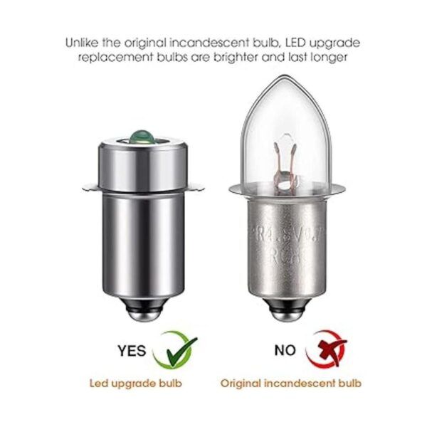3 bombillas LED de repuesto de 3 a 6 V de 3 W CC3 V