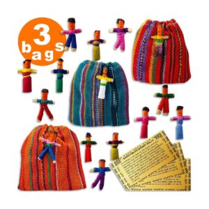 3 bolsas con muñecas Worry from Guatemala by 52 6_1