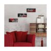 3 carteles de madera de rosas rojas decoración de pared