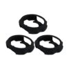 3 fundas de silicona para reloj de pulsera color negro a