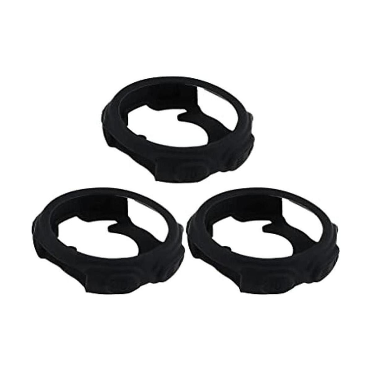 3 fundas de silicona para reloj de pulsera color negro a