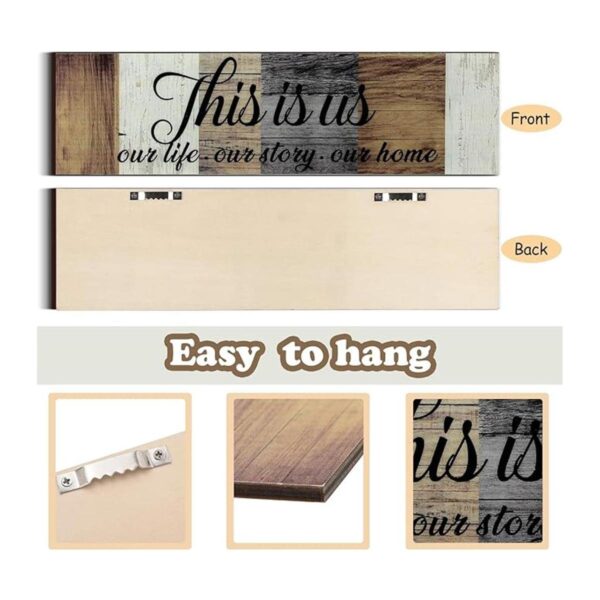 3 letreros de This is Us rústicos para decoración del