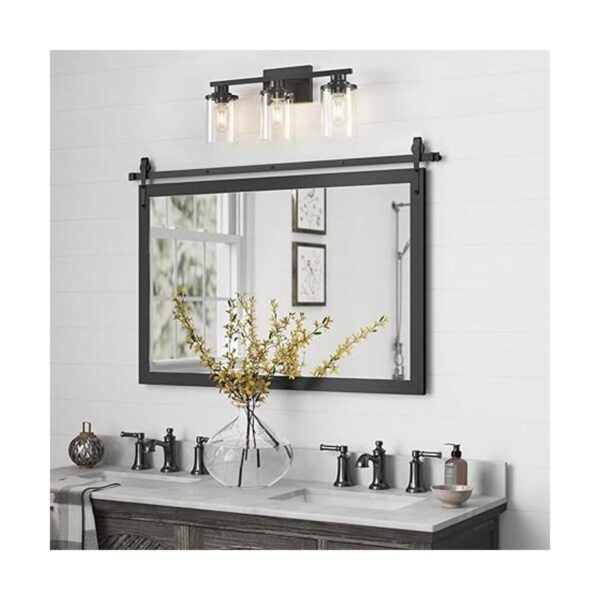 3 luces de tocador de baño negras claras modernas_2