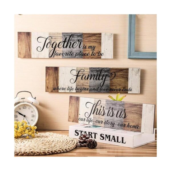 3 letreros de This is Us rústicos para decoración del