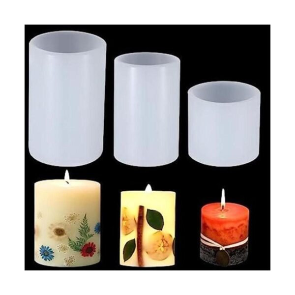 3 moldes de velas de silicona para hacer velas moldes de