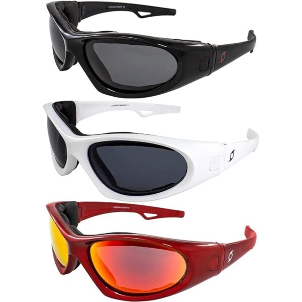 3 pares de gafas de sol flotantes Hurricane categoría 5