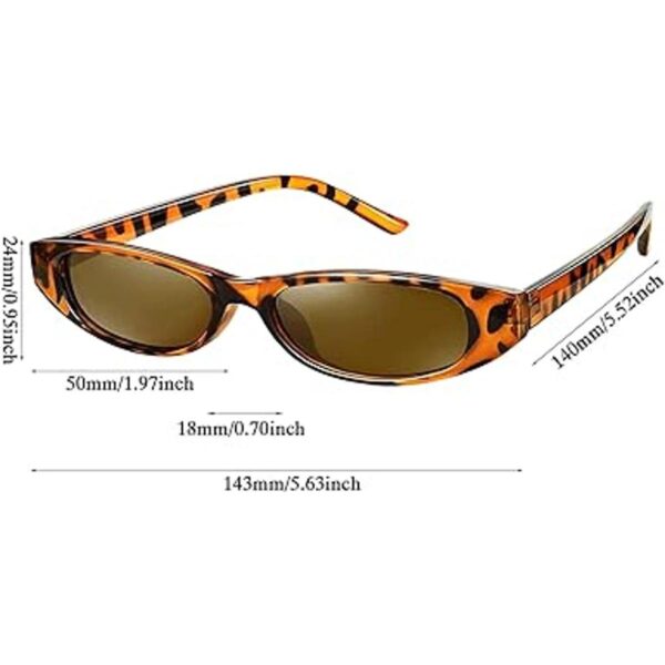 3 pares de lentes de sol rectangulares estilo retro_2